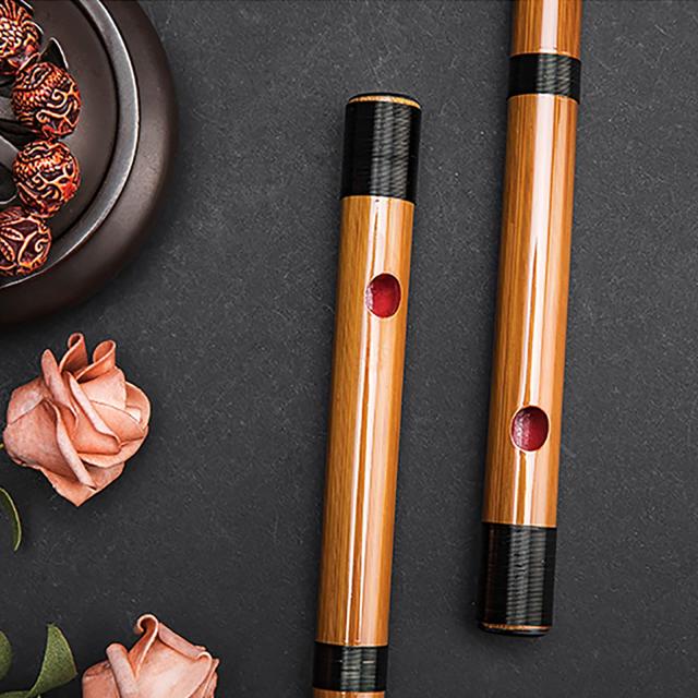 Jinchuan 竹製篠笛 横笛 和楽器 伝統的な手作りお祭り・お囃子用
