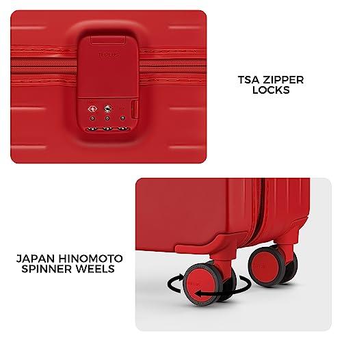 [TUPLUS] スーツケース 超軽量 大型 キャリーケース 機内持込 耐衝撃 キャリーバッグ 静音 ８輪 旅行 ビジネス 出張 TSAローク搭載, イン_4