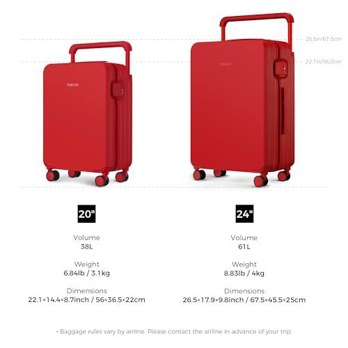 [TUPLUS] スーツケース 超軽量 大型 キャリーケース 機内持込 耐衝撃 キャリーバッグ 静音 ８輪 旅行 ビジネス 出張 TSAローク搭載, イン_5