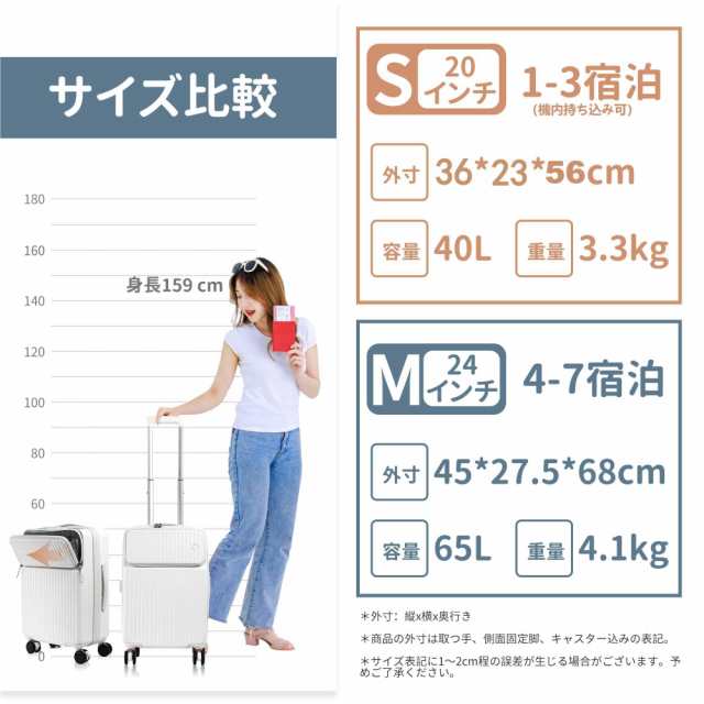 [Spyplan] キャリーケース キャスター ストッパー付き スーツケース 機内持ち込み フロントオープン 多機能 トップオープンパソコンケーの通販は