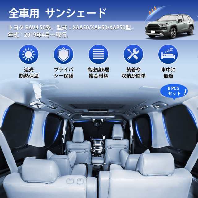CARVANTA トヨタ RAV4 50系 サンシェード 遮光シェード 車中泊