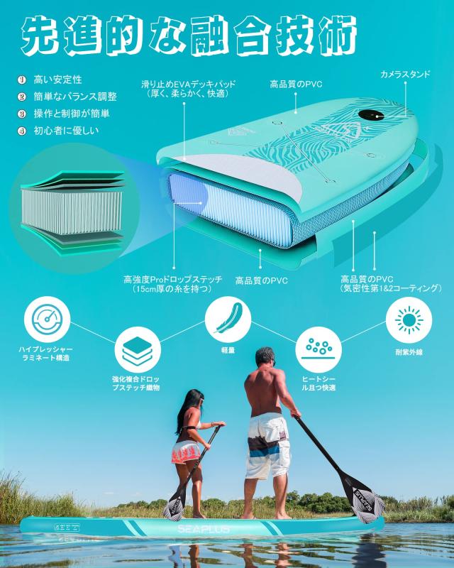 SUPボード サップボード SEAPLUS スタンドアップパドルボード