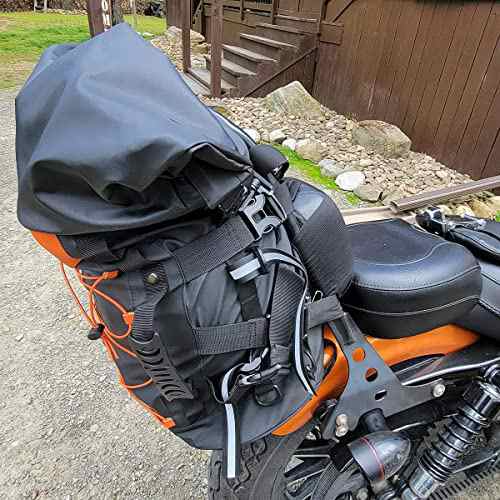 [Apobob] バイク用 ツーリングバッグ 拡張機能あり 40-65L シートバッグ 撥水 防水 耐久性 ３IN１ショルダーバッグ 肩掛用ストラップ＆固の通販は