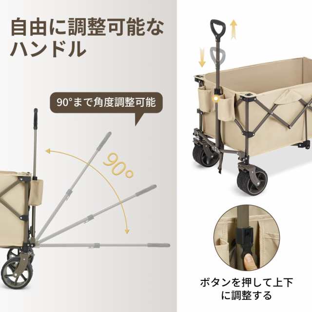 Naturehike公式ショップ キャリーワゴン 大容量 197L 耐荷重150kg 特大タイヤ ロック可能 ワンタッチ収束式 テーブルを装着可能  コンパクの通販はau PAY マーケット - Treasure-Moments au PAY マーケット店 | au PAY マーケット－通販サイト