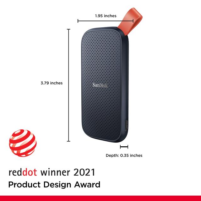 SanDisk ポータブルSSD 1TB (読み取り速度最大800MB/秒、USB 3.2 Gen 2、NVMe ソリッドステートパフォーマンス、アップデートされたファ_1