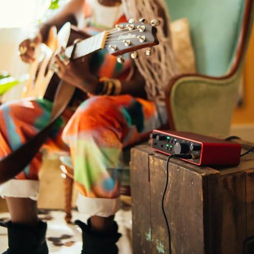 Focusrite Scarlett 2i2 第4世代 USBオーディオインターフェース 録音、作詞ライティング、ストリーミング、ポッドキャスティング用 — ハ_3
