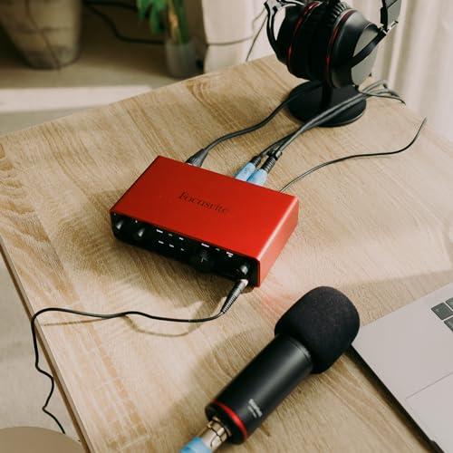Focusrite Scarlett 2i2 第4世代 USBオーディオインターフェース 録音、作詞ライティング、ストリーミング、ポッドキャスティング用 — ハ_4