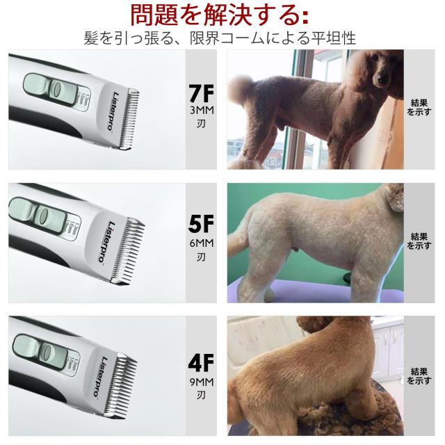 listerpro? 最新犬用バリカン ペット用バリカン 犬猫 バリカン