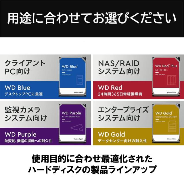 ウエスタンデジタル(Western Digital) WD Purple 内蔵 HDD ハードディスク 4TB CMR 3.5インチ SATA キャッシュ256MB 監視システム メーカ_5