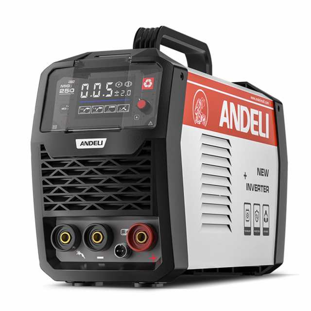 ANDELI 半自動溶接機 120AノンガスMIG/アーク溶接/lift TIG 100V/200V兼用 インバーター直流