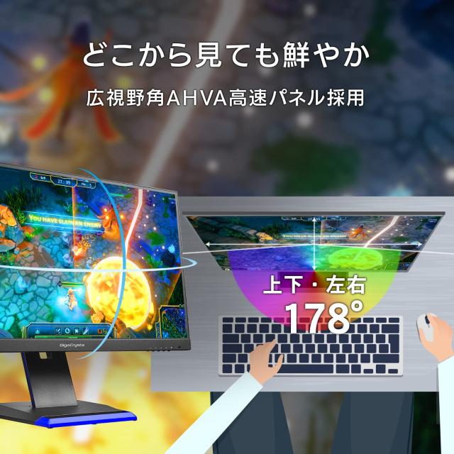 アイ・オー・データ IODATA ゲーミングモニター 24.5インチ GigaCrysta 360Hz フルHD 0.2ms AHVAパネル (HDMI×2/DisplayPort/USB Type-C_4