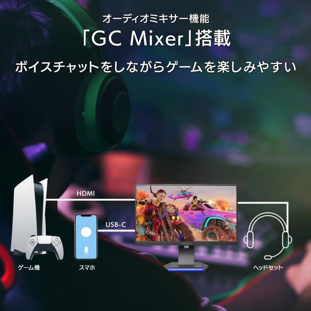 アイ・オー・データ IODATA ゲーミングモニター 24.5インチ GigaCrysta 360Hz フルHD 0.2ms AHVAパネル (HDMI×2/DisplayPort/USB Type-C_6