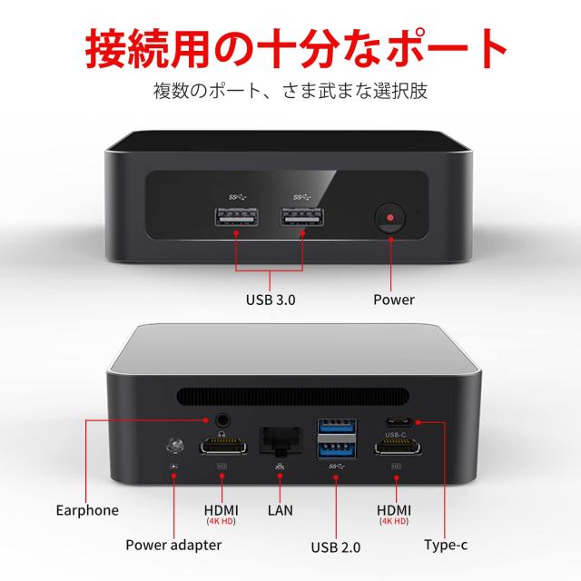 ASKHAND ミニPC AMD Ryzen 5 5600H MN56 Amazon.com: AskHand Mini PC AMD Ryzen 5 5600H 6C/12T 4.2GHz