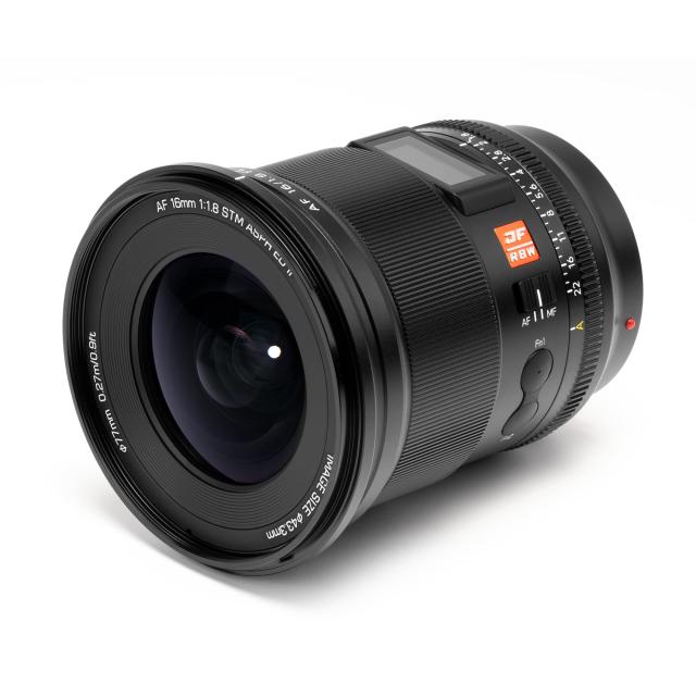 VILTROX AF 16mm F1.8 FE Sony E マウント 広角レンズ 液晶画面付き 超広角 単焦点レンズ ソニー フルサイズ対応 α7II α7III α7RIII
