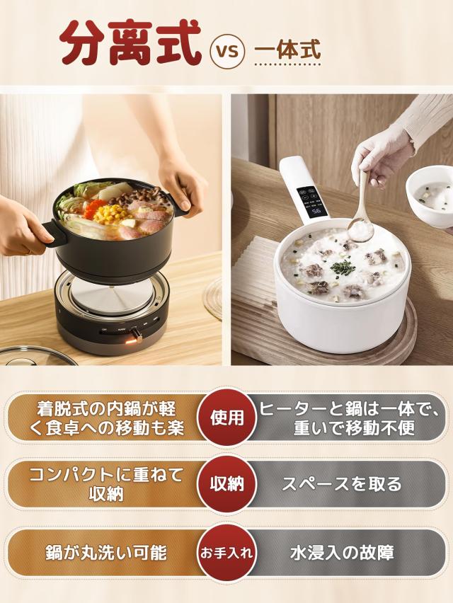 HAGOOGI ホットプレート 電気鍋 2枚タイプ 600W 1.0L 電気 一人用 4段階温度調節 波形プレート ガラス蓋 丸洗い可能 焼肉 一人暮らし用 1