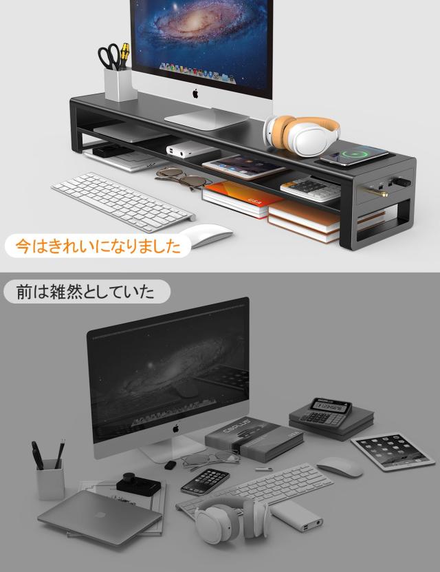 りょう様用 EIZOモニター 2台 & デュアルモニタースタンド セット STARSIKIデュアル モニター台 2段式 モニタースタンド USB 3.0