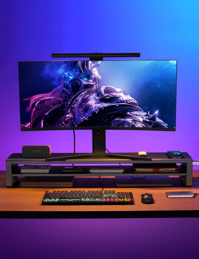 STARSIKIデュアル モニター台 2段式 モニタースタンド USB 3.0