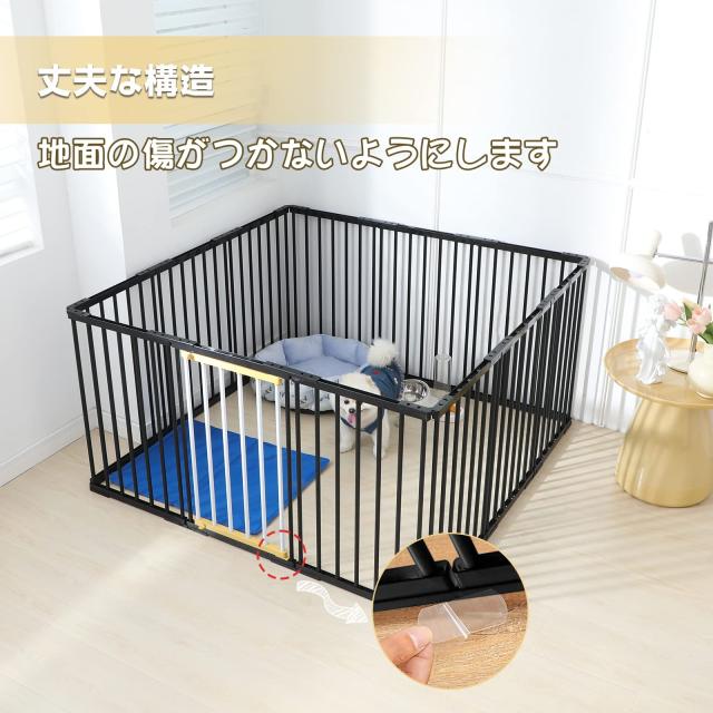 Shinyever ペットサークル 犬 ゲージ 中型犬 ドア付き 幅168 Shinyever ペットサークル 犬 ゲージ 中型犬 ドア付き 幅168