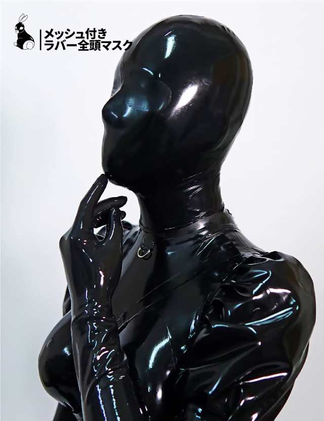 Rubber Bunny RB16メッシュ付きラバー全頭マスク 既定サイズ