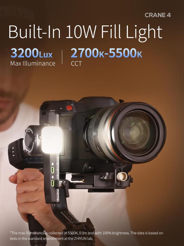 [公式旗艦店]ZHIYUN Crane 4 Combo 3軸ジンバル スタビライザー, DSLR およびミラーレスカメラ用, アップグレードされたリストレスト、フ_6