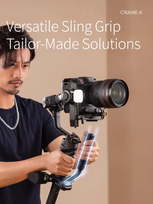 [公式旗艦店]ZHIYUN Crane 4 Combo 3軸ジンバル スタビライザー, DSLR およびミラーレスカメラ用, アップグレードされたリストレスト、フ_8