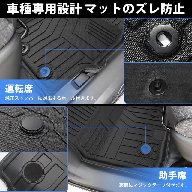 Jiooy？トヨタ 新型シエンタ 10系 MXP 7人乗り用 フロアマット+セカンドマット+ラゲッジマット 7枚セット SIENTA 10系 MXPC10G MXPL10G MX