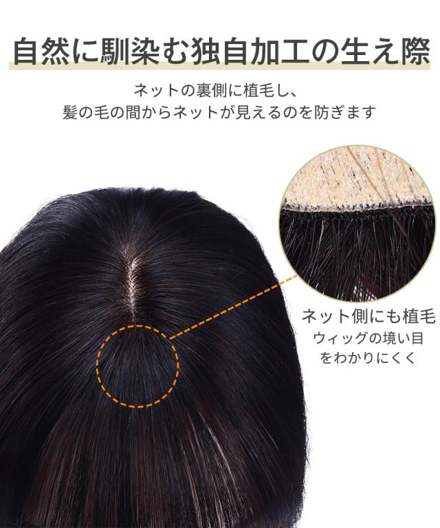 HIYE 部分ウィッグ 人毛100％ リアル 人工皮膚 自然 軽量 増毛 ウィッグ つむじ付き トップカバー 白髪 薄毛隠し 女性 ヘアピース 円形脱 HIYE 部分ウィッグ 人毛100％ リアル 人工皮膚 自然 軽量 増毛