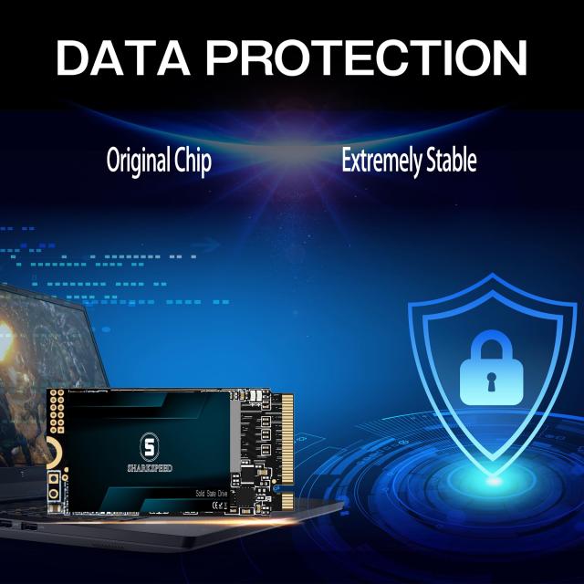 SSD 1TB M.2 2242 NVMe SHARKSPEED PCIe Gen3.0x4 ミニSSD 内蔵型 3D NAND 読み込み最大2,200MB/s_4