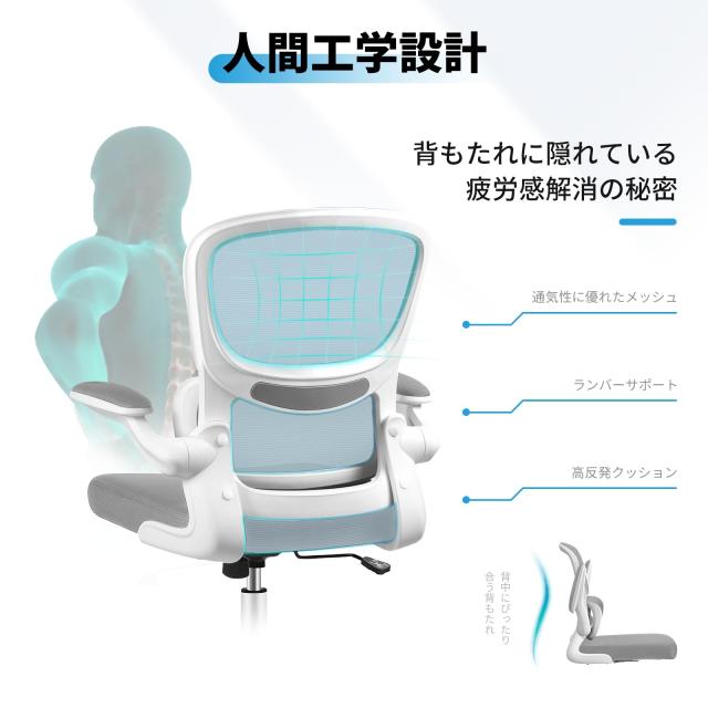Razzor オフィスチェア 椅子 イス 疲れない 勉強 学習 360度回転 腰に