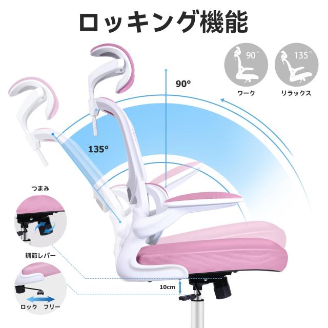 Razzor オフィスチェア 椅子 イス 疲れない 勉強 学習 360度回転 腰に