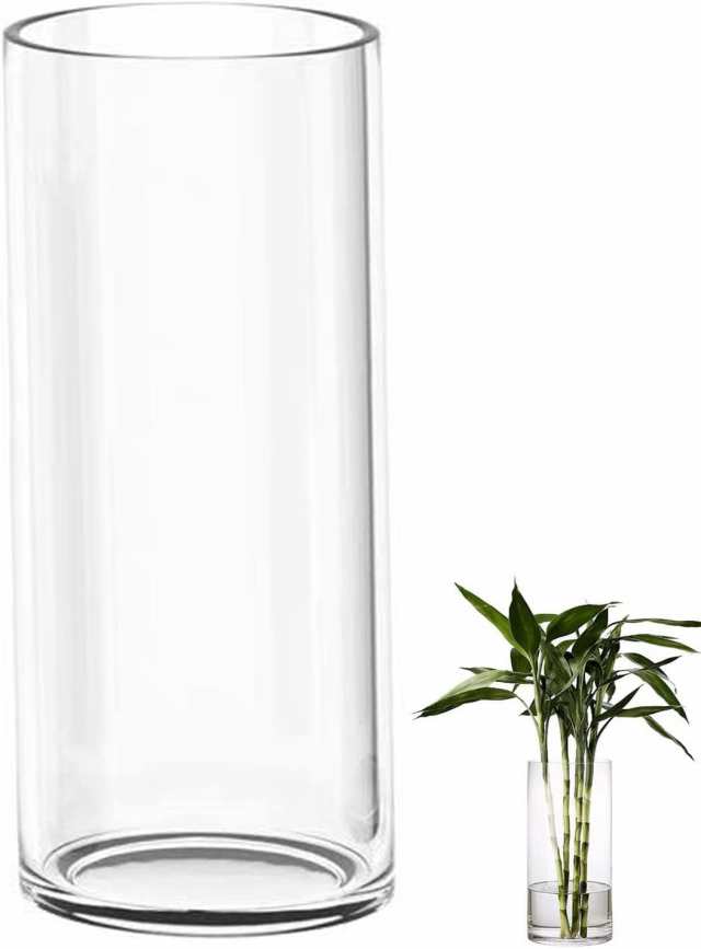 DARENYI 花瓶ガラス 円柱型 高さ40cm 大型 大きい ガラス瓶 フラワーベース クリア おしゃれ 透明 花瓶  リビング、寝室、オフィスなどのの通販はau PAY マーケット - ふうまりストア | au PAY マーケット－通販サイト