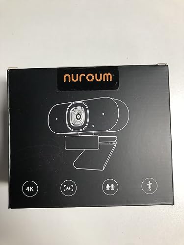 Nuroum 4K WEBカメラ LEDリングライト付き ウェブカメラ フルHD 60fps