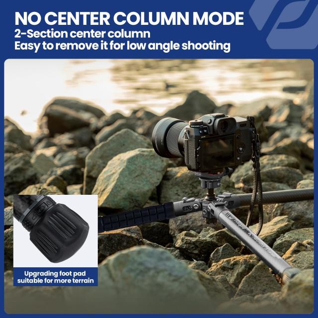 Fotopro カーボン三脚 ５段調節 カメラ 三脚 152CM 0.81kg 軽量 旅行 三脚 カメラ DSLR 荷重最大10kgまで バッグ ＆ 隠し式携帯電話ホルダ