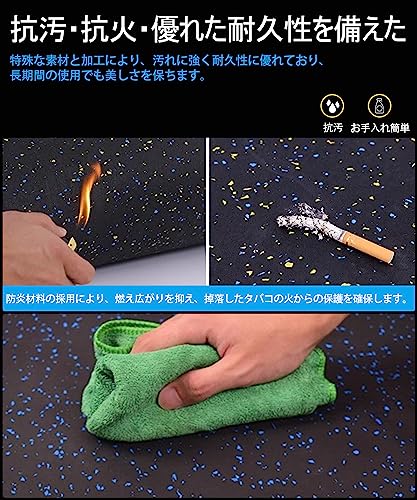 RsBarter ジムマット ゴムマット 厚さ20mm タイル式 トレーニング