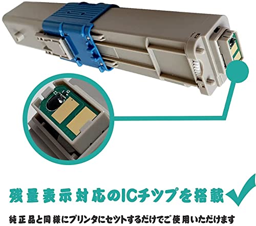 【Amazon.co.jp限定】OKI用 TC-C4A TC-C4AK2 TC-C4AC2 TC-C4AM2 TC-C4AY2 (4色セット BK/C/M/Y）互換トナーカートリッジ 対応機種：OKI C
