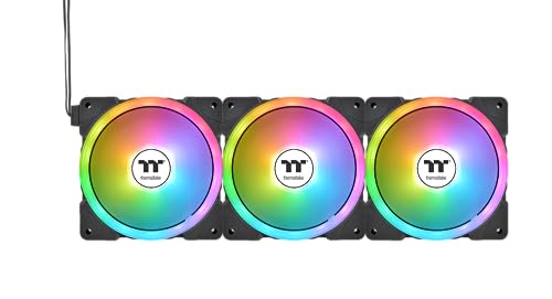 Thermaltake SWAFAN EX12 ARGB TT Premium Edition 3個パック マグネット連結対応 120mm ARGB PCケースファン CL-F167-PL12SW-A FN2004_1