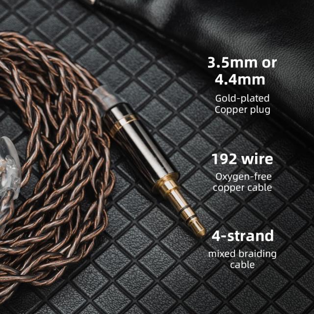 HIDIZS MS2ハイブリッドデュアルドライバーHiFiイヤホン、3.5mmインイヤーモニターヘッドフォン、取り外し可能なケーブル付きのオ HIDIZS MS2ハイブリッドデュアルドライバーHiFiイヤホン、3.5mm