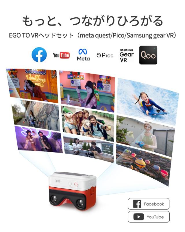 Kandao Qoocam EGO 3Dカメラ 4K 60FPS 3Dのスナップ180度立体視 3D