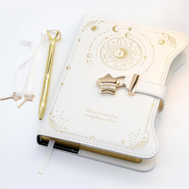 hi!SCI 日記帳 鍵付きノート 鍵付き 日記帳 b6 ノート おしゃれ