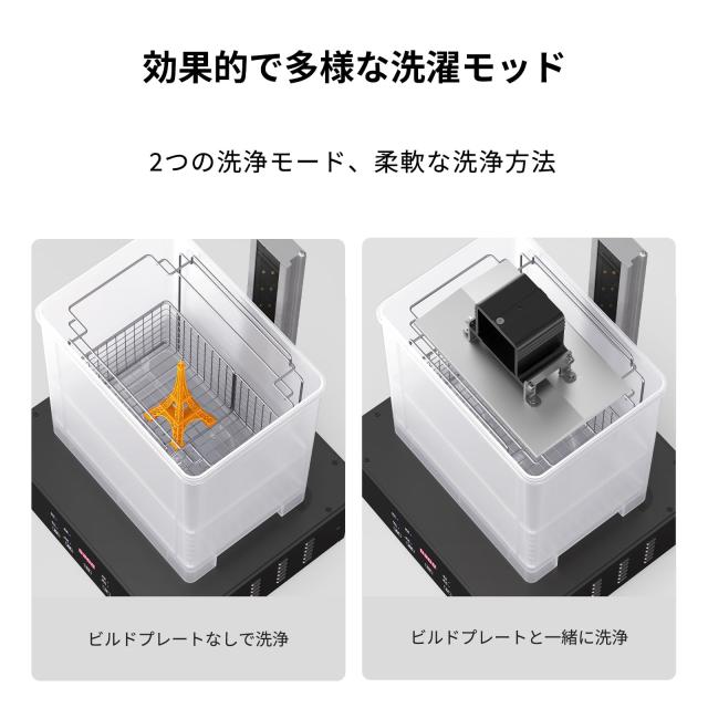 Creality UW-02 光造形3Dプリンター用洗浄硬化機 10.1インチ対応