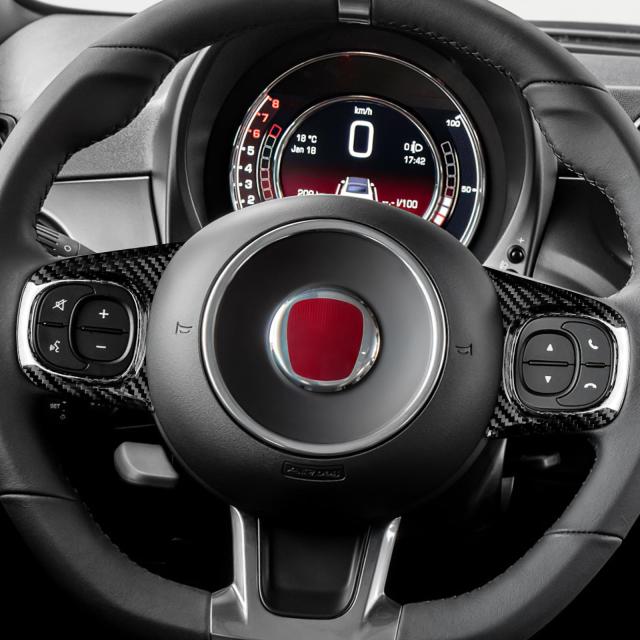 AIRSPEED Fiat 500 フィアット500 / アバルト 595 595C Abarth 2008-2023専用 アクセサリー 内装 パーツ リアルハードカーボンファイバー_1