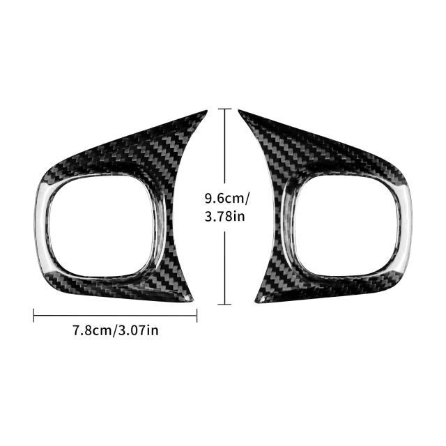 AIRSPEED Fiat 500 フィアット500 / アバルト 595 595C Abarth 2008-2023専用 アクセサリー 内装 パーツ リアルハードカーボンファイバー_3