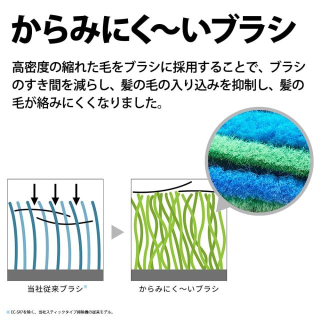 シャープ 掃除機 コードレススティッククリーナー EC-HR8-B ブラック ラクティブエア 軽量ハイパワー 強力吸引 スタミナ運転 大容量バッ_4