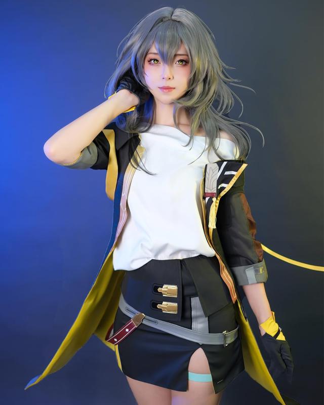 崩壊 スターレイル 開拓者 女 主人公 星 コスプレ衣装 ウイッグ フルセット Amazon.co.jp: [DOZZZY] ウイッグ+腰飾り付き 崩壊 スターレイル