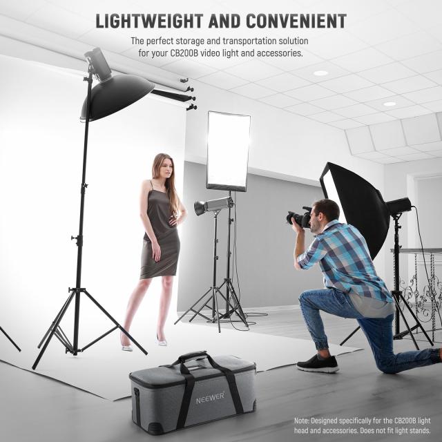 NEEWER キャリングバッグ ショルダーストラップ、ハンドル 可動フォームパッド付き スタジオライト CB300B CB200B FS150B CB100C CB60B R NEEWER キャリングバッグ ショルダーストラップ、ハンドル 可動