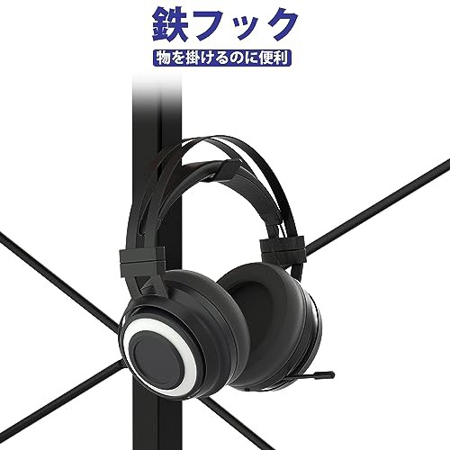 PAMRAY デスク パソコンデスク 幅120×奥行50 収納袋付き ヘッドフォン ...