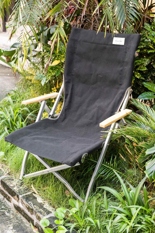 Simpleme アウトドアローチェア ハイバック軽量アルミ折りたたみ