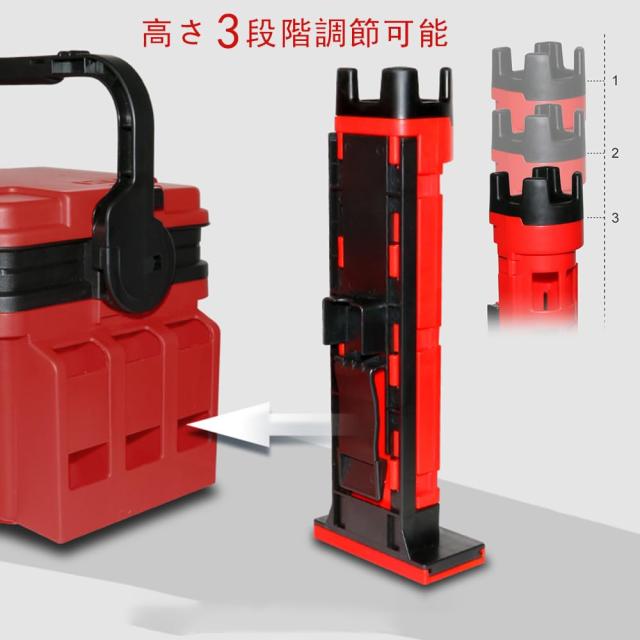 Lixada タックルボックス フィッシングボックス トラベルフィッシングケースボックス 2つロッドスタンド付き カップホルダー付きの通販は Lixada タックルボックス フィッシングボックス トラベルフィッシングケースボックス 2つロッドスタンド付き カップホルダー付きの通販は