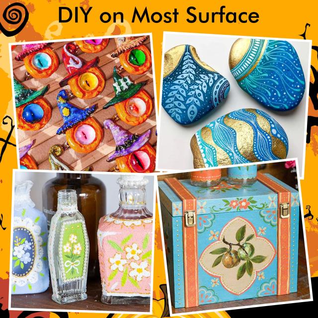 Shuttle Art アクリルマーカー メタリックカラーペン ブラシ・細字ペン先 ツインペン 28色セット きらきら グリッター アクリルペン 水性 Shuttle Art アクリルマーカー メタリックカラーペン ブラシ・細字ペン