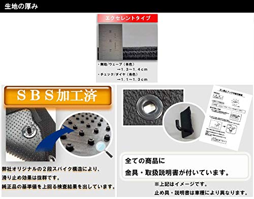 M＆K アルファード ヴェルファイア フロアマット 互換品 ４０系 R5/6〜 エクセレントタイプ (エクセレントWブラック)_7